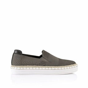 Moc Toe Slip On Queen Slip On Sneakers - Khaki Knit
