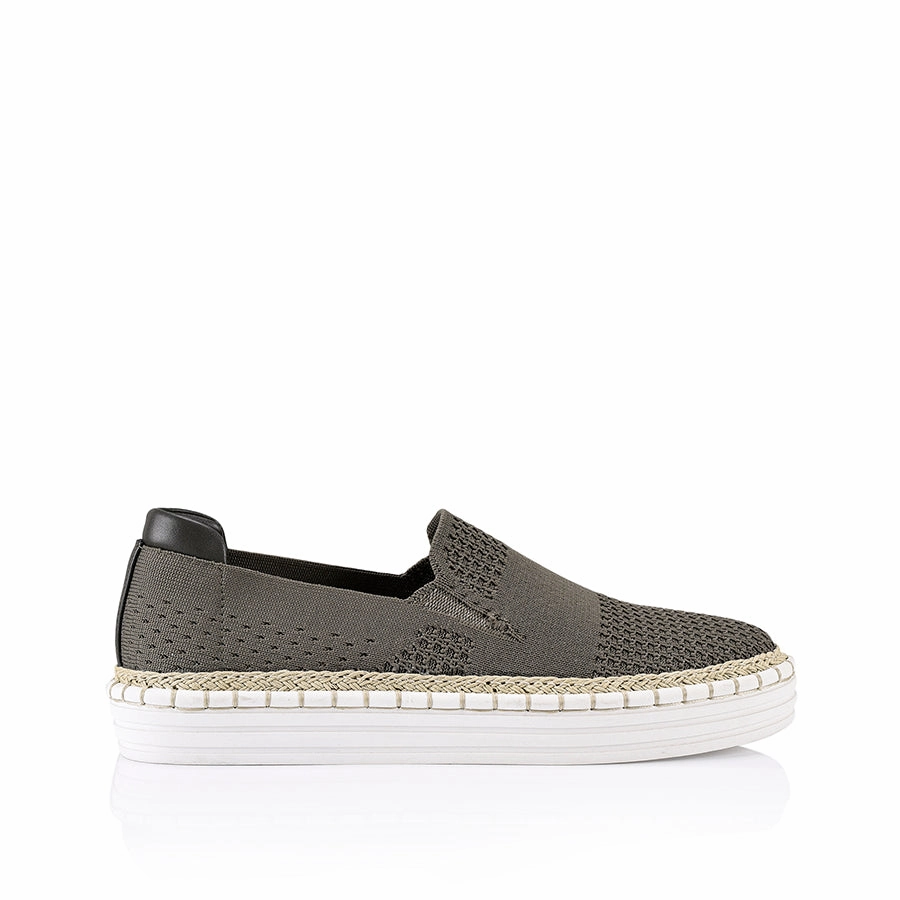 Slip On Nevada Queen Slip On Sneakers - Khaki Knit