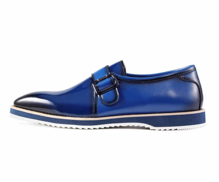 Amali Men's Skyler Blue Wide Brogues
