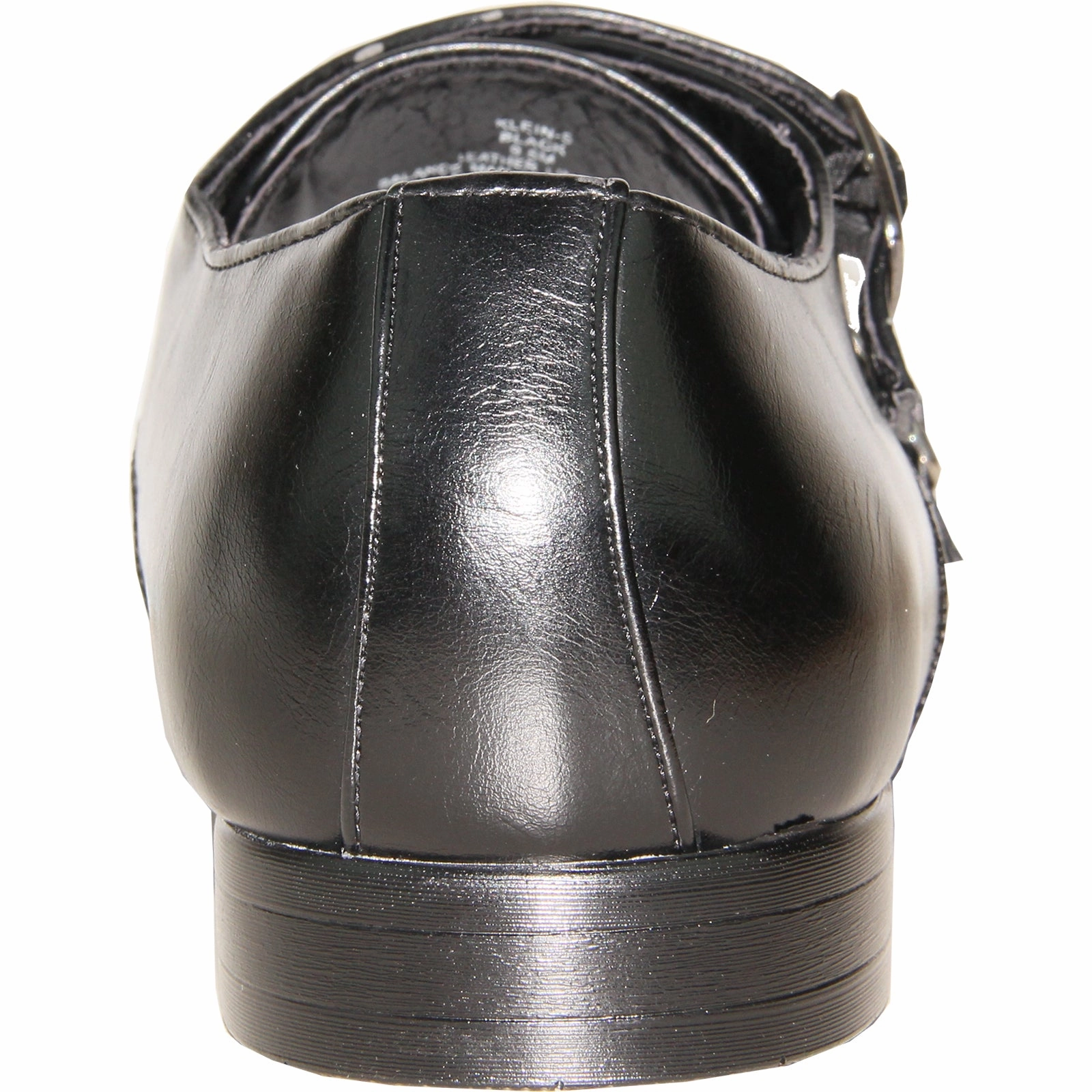 BRAVO Men Dress Shoe KLEIN-5 Loafer Shoe Black Mittal Brogues