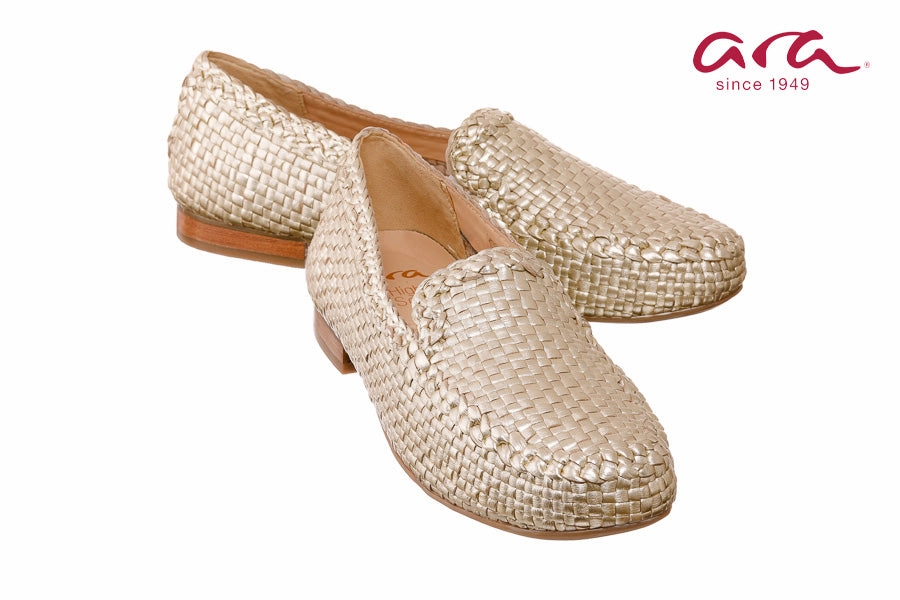 Suede Loafers Suit Ara Corona Platinum