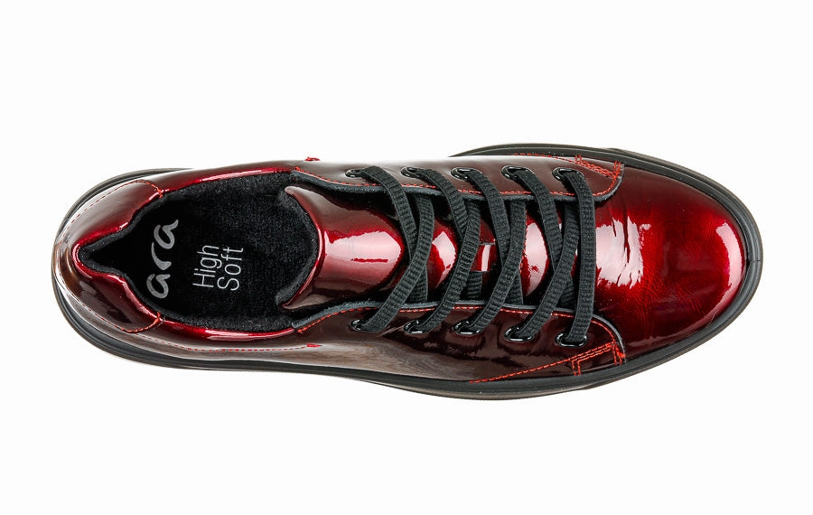 Ara Glossy Burgundy Tricker's Brogue