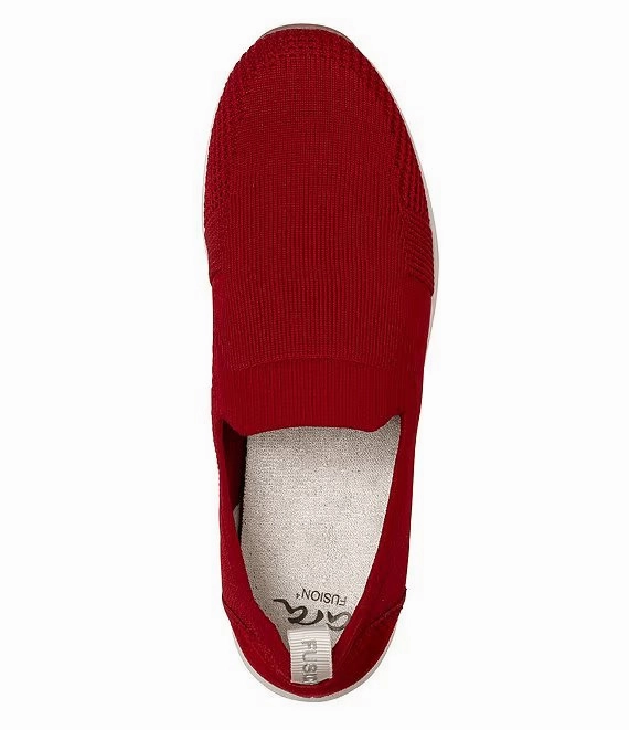 Ara Women's Leena 2 - Red Backless Slip On Sneakers