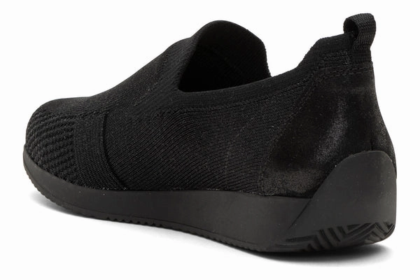 Ara Women's Leena - Black Slip On Work Shoes