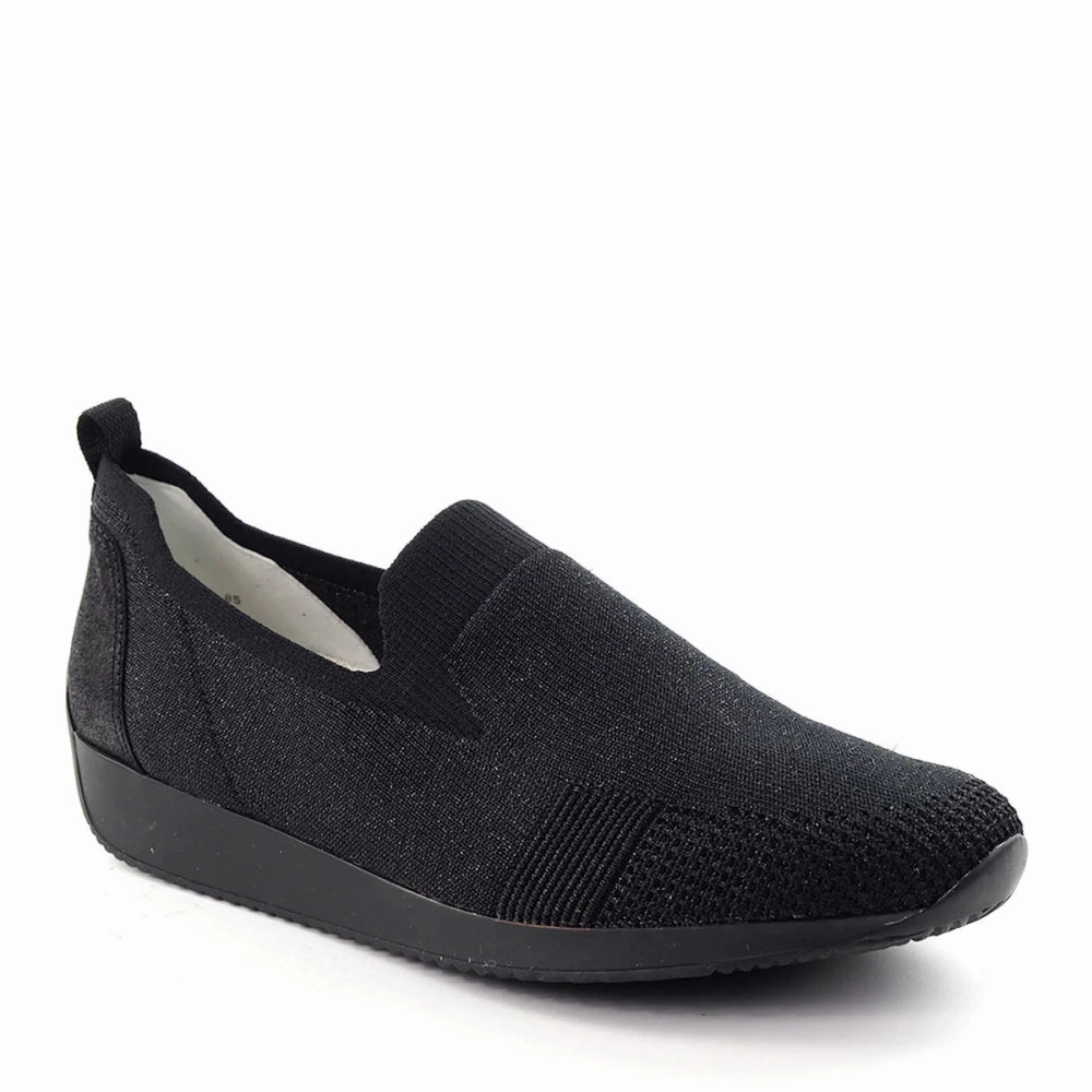 Dress Slip On Shoes Exta Wide Width Ara Women's Leena - Black