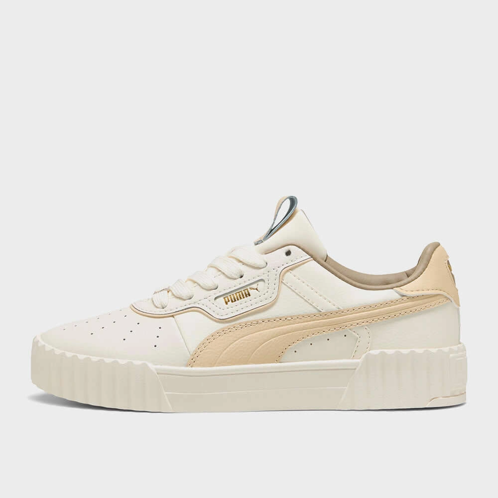Puma Womens Carina 3.0 Luxe Sneakers Beige Michael Jordan Tennis Shoes