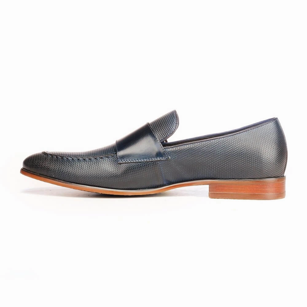 Most Comfortable Brogues Double Strap Monks For Men - Navy