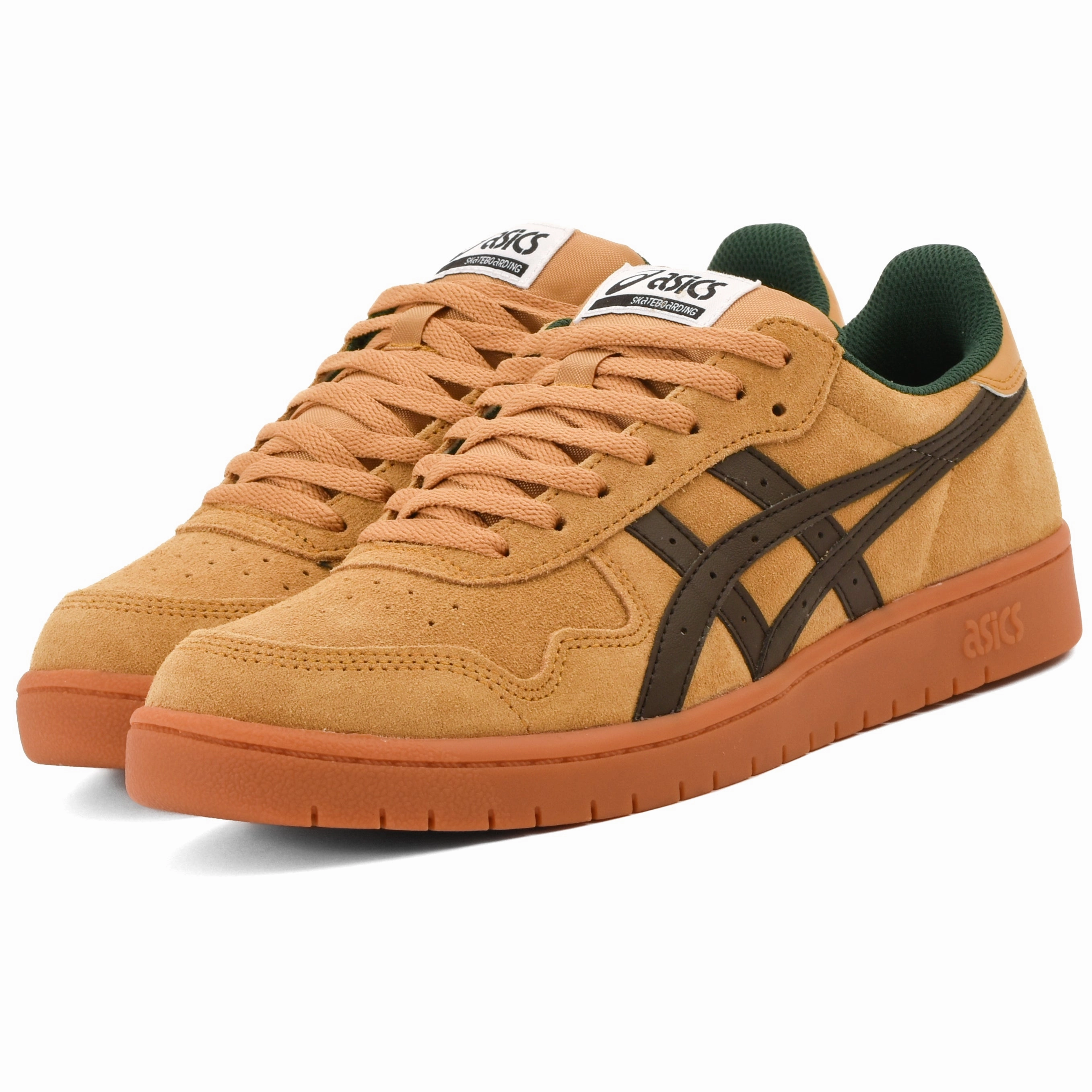 Asics - Japan Pro (Woodthrush/Black Coffee) White And Gold Basketball Shoes