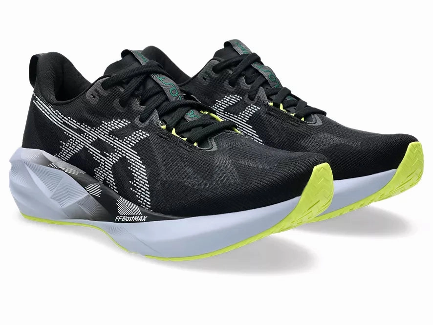 Asics | Novablast 5 | Men's | Black/Blue Fade Asics Shoes For Arthritis Sufferers