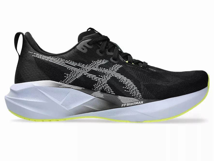 Asics Dan Gable Ultimate Wrestling Shoes Asics | Novablast 5 | Men's | Black/Blue Fade