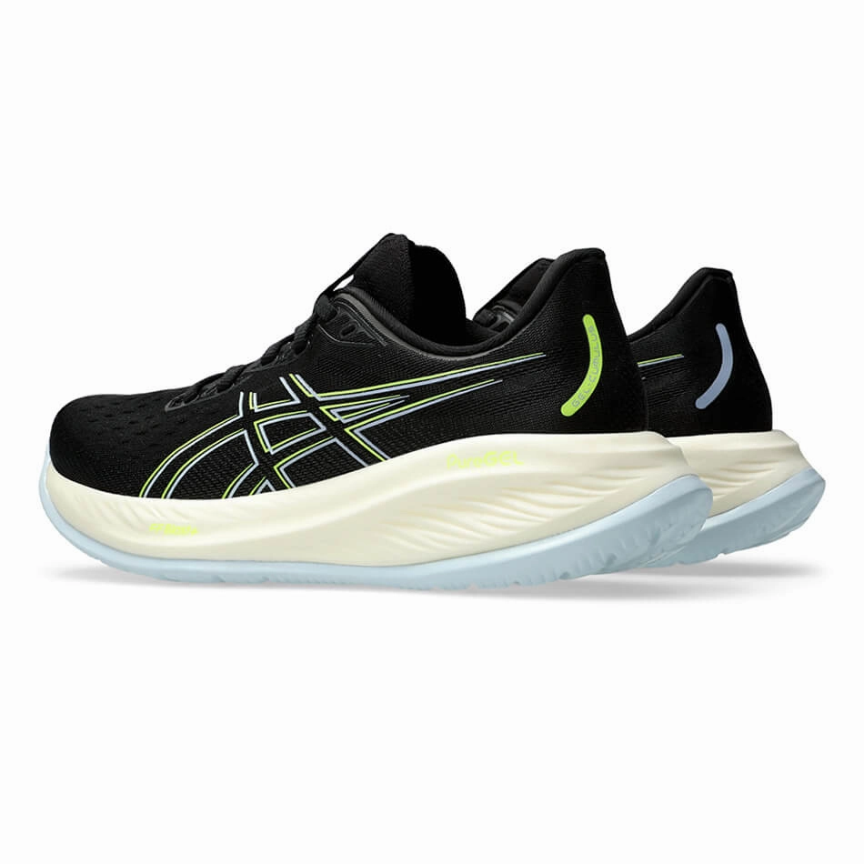 Badminton Shoes Asics ASICS GEL-CUMULUS 26 Men's Running Shoes in Black/Safety Yellow AW24