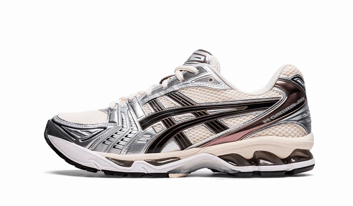 Asics Metarun Shoes ASICS Gel-Kayano 14 Cream Black Metallic Plum