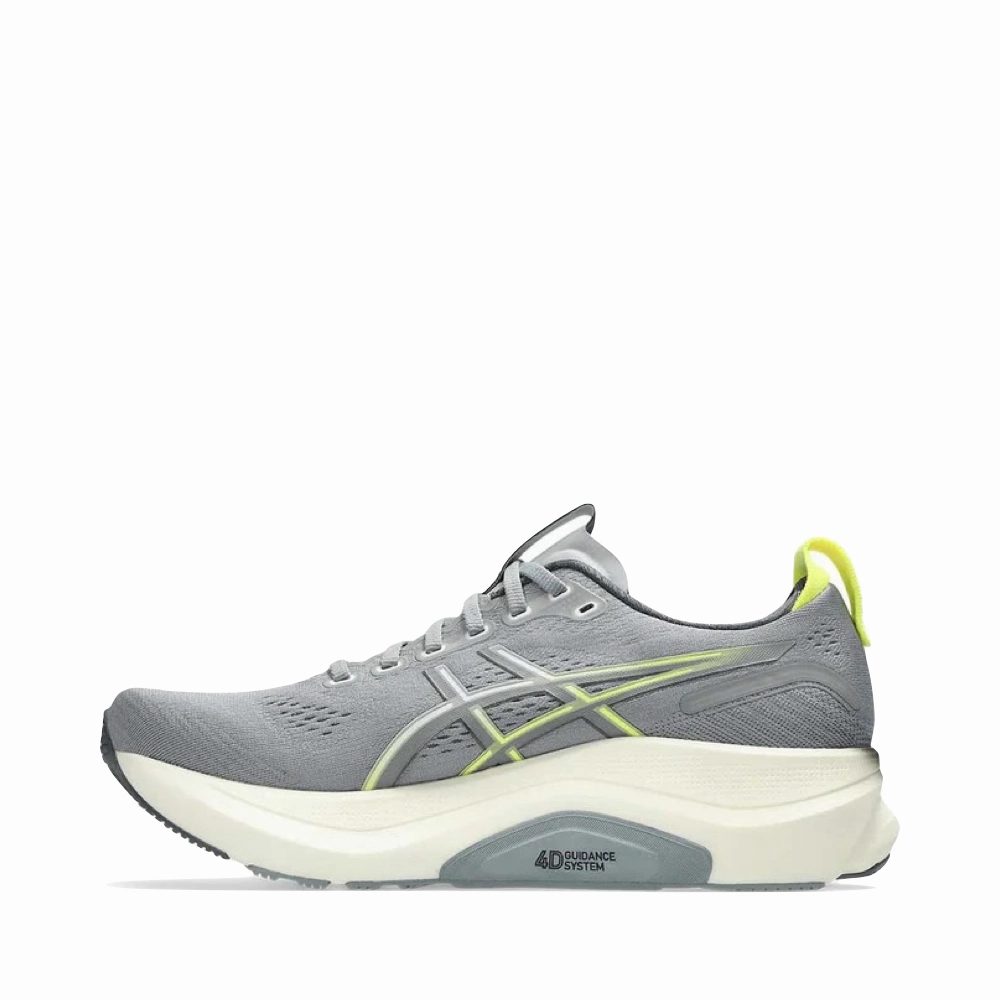 Asics Men's GEL-KAYANO 32 Sneaker in Gravel/Citron Dropset Strength Trainer Shoes