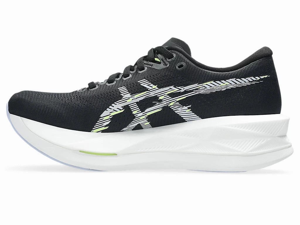 Asics Women's Sonicblast Sneaker in Black/Blue Fade Running Shoes For Narrow Feet