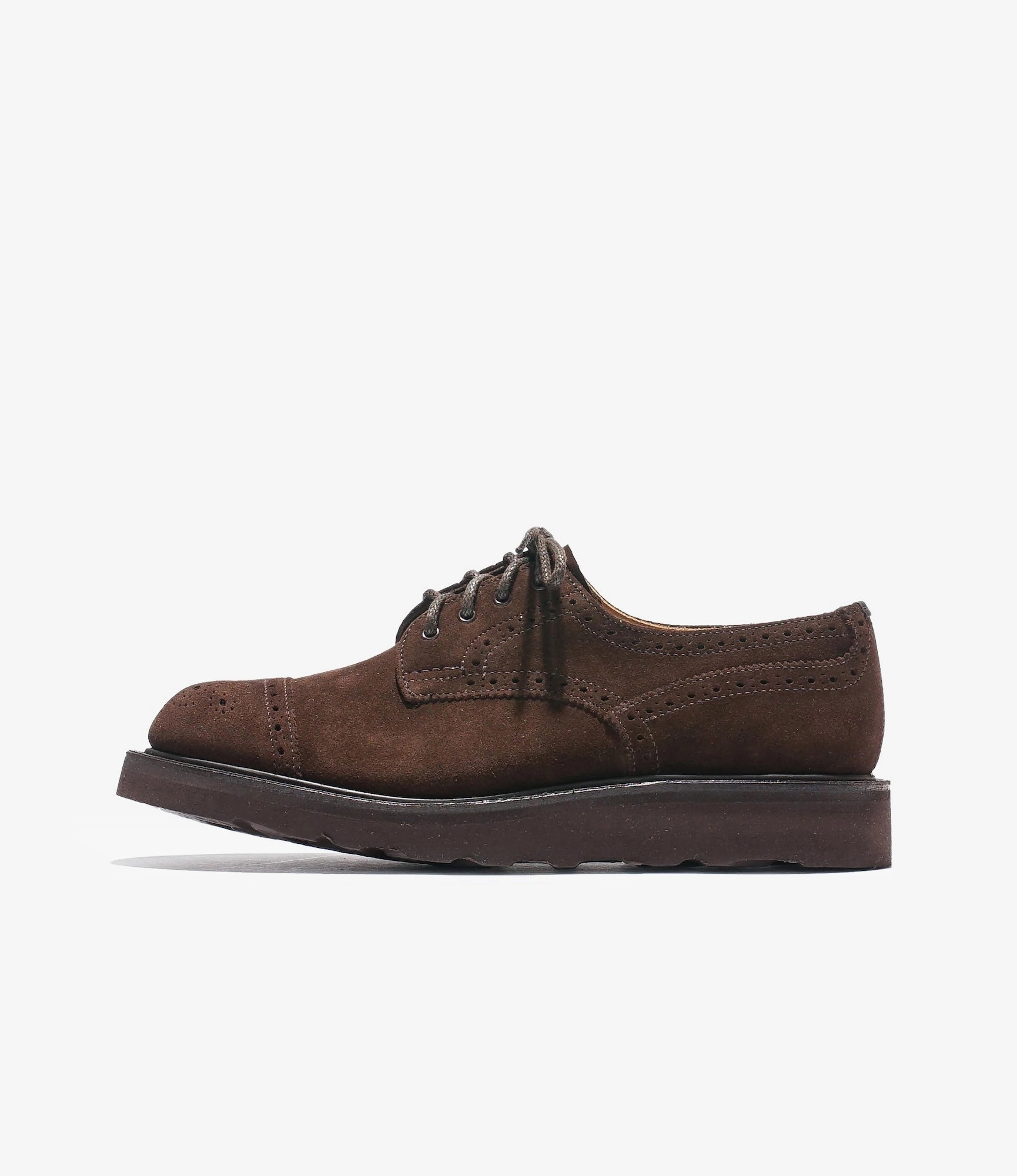 Edward Green Brogues Asymmetric Gibson Brogue  Brown Suede