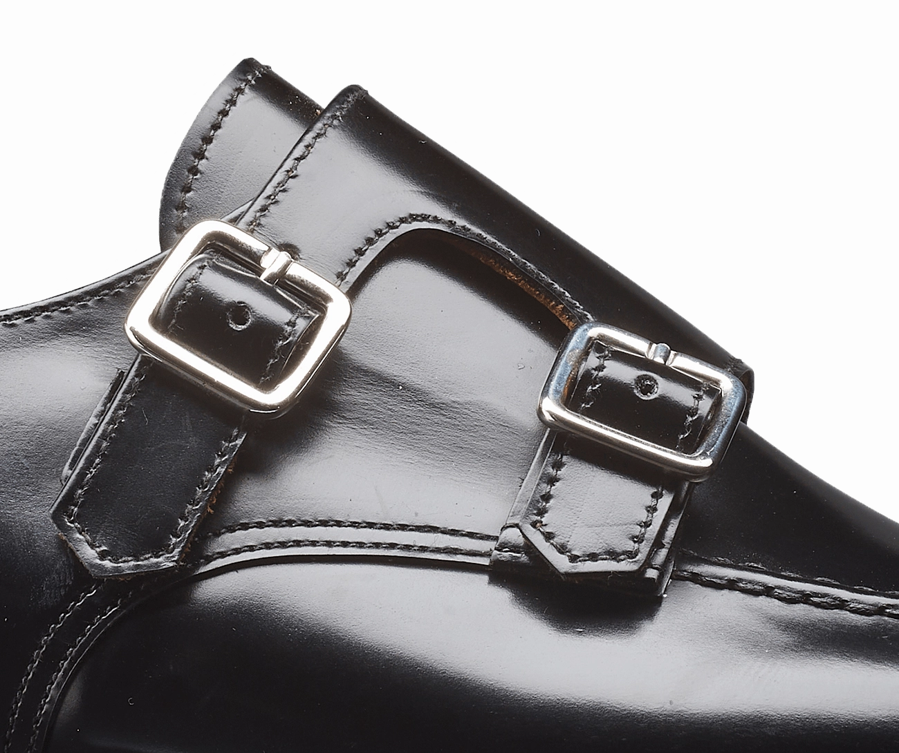 Ava in Black Cavalry Calf Derby Vs Brogues