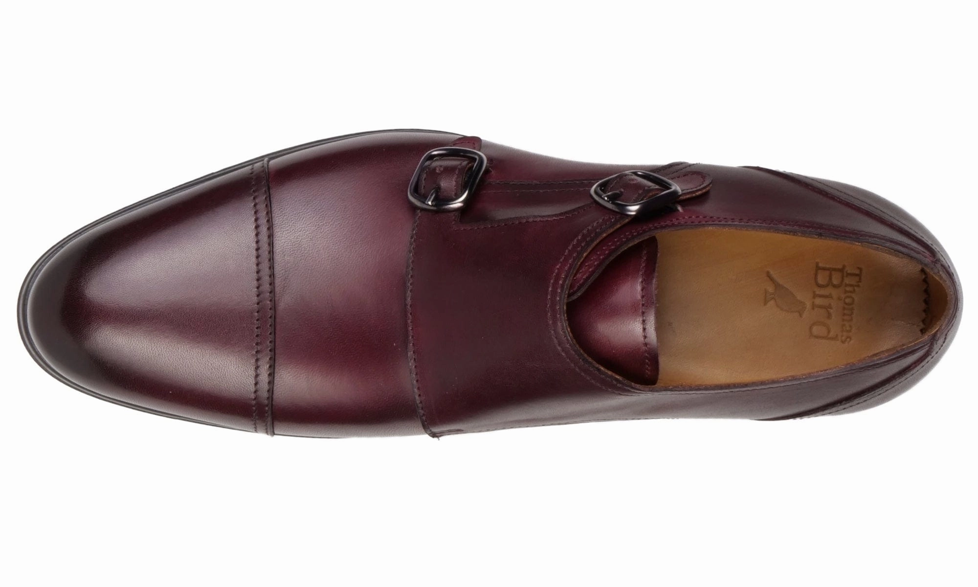 Brogues Schuhe Bourne Monk Strap Oxblood