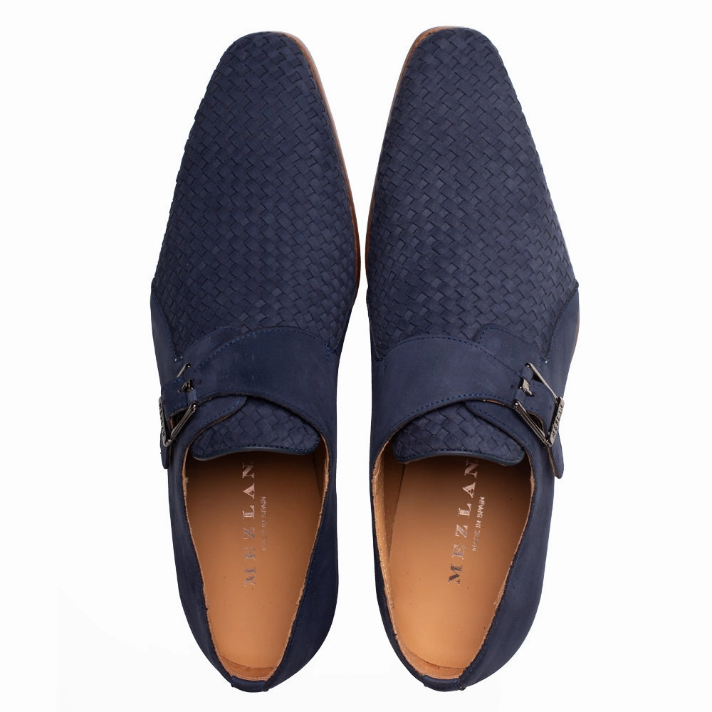 Ayllon Woven Suede Monk Strap Brogue Loafers