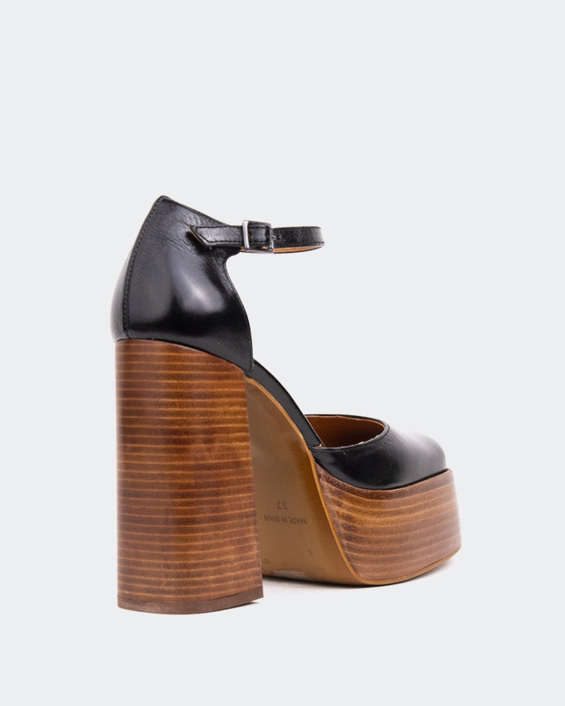 Dawgs Mary-jane Pro Shoes Azucar Black leather Brown