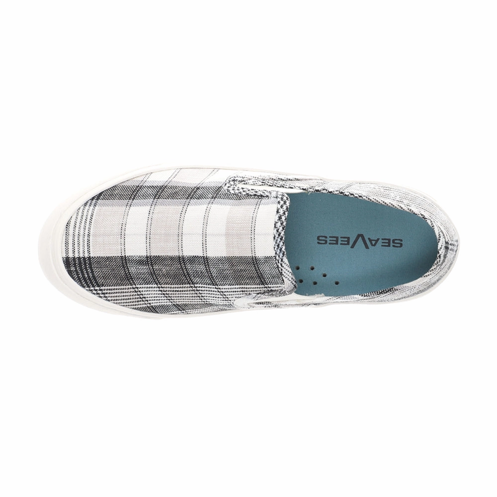 Baja Plaid Slip On Platform Sneakers Designer Slip On Sandals