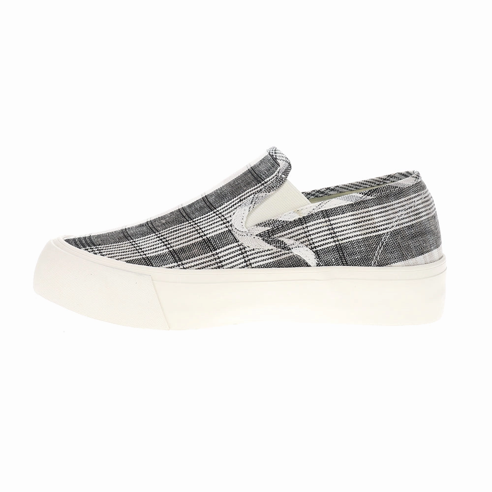Cobra 909 Slip Ons Baja Plaid Slip On Platform Sneakers