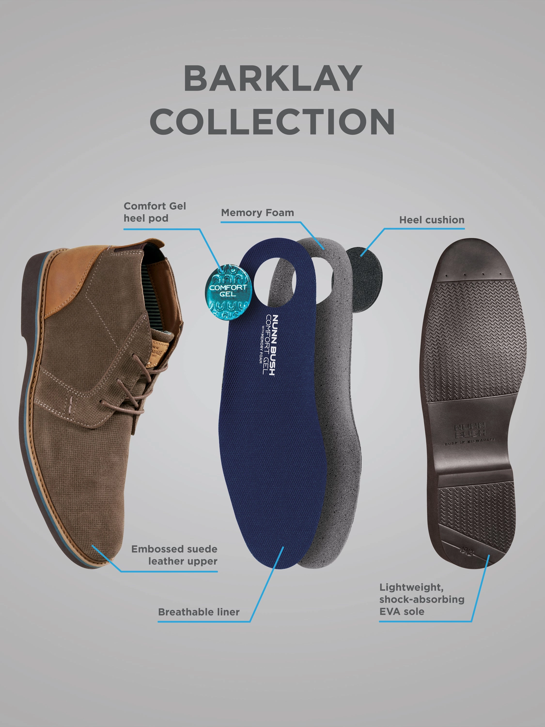 BARKLAYPlain Toe Oxford Laceless Oxford Shoes