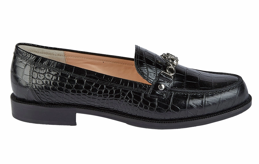 Bb Cancan Black Loafers Wide