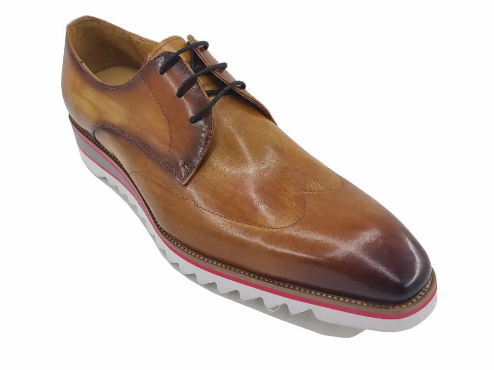 Plain Toe Wing-tip Stitching Blucher style Oxford Round Toe Oxfords