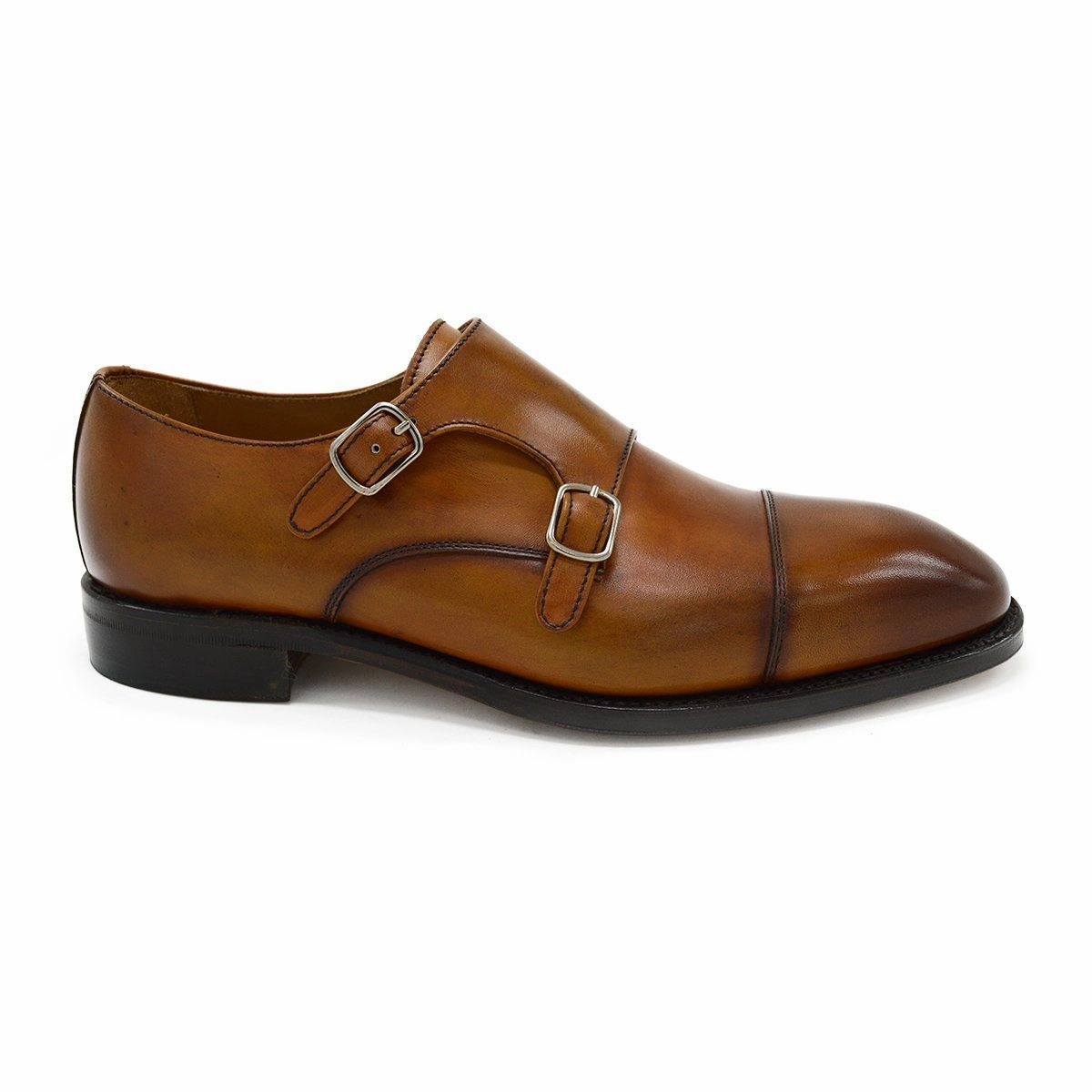 Burwood Oxford Brogues Berwick 1707 Double Monk (5212) Lugo Tan