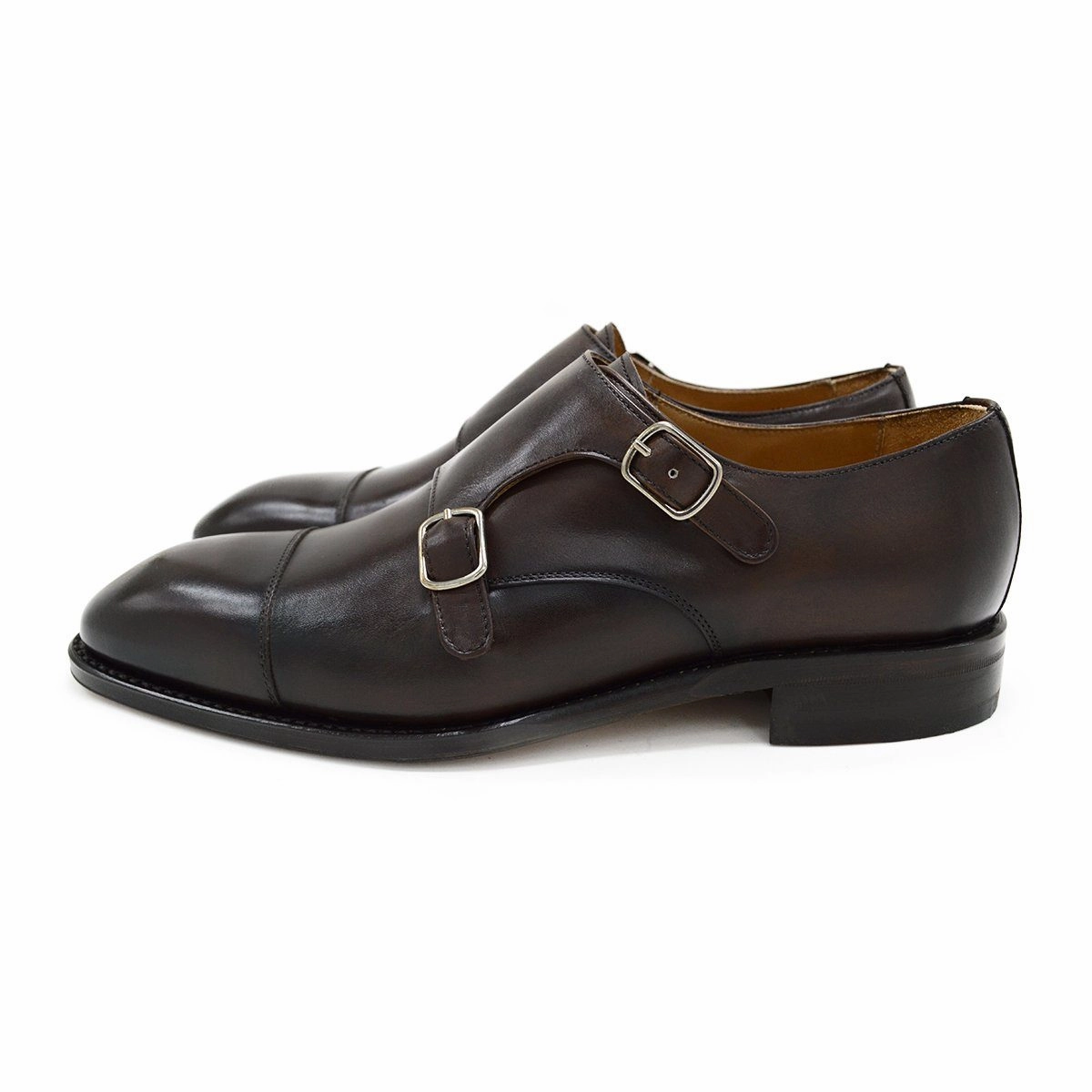 Berwick 1707 Double Monk (5212) Moka (Dark Brown) Old Brogues