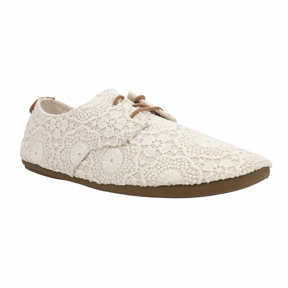 Bianca Crochet Lace Up Flats Lace Up Leather Oxfords