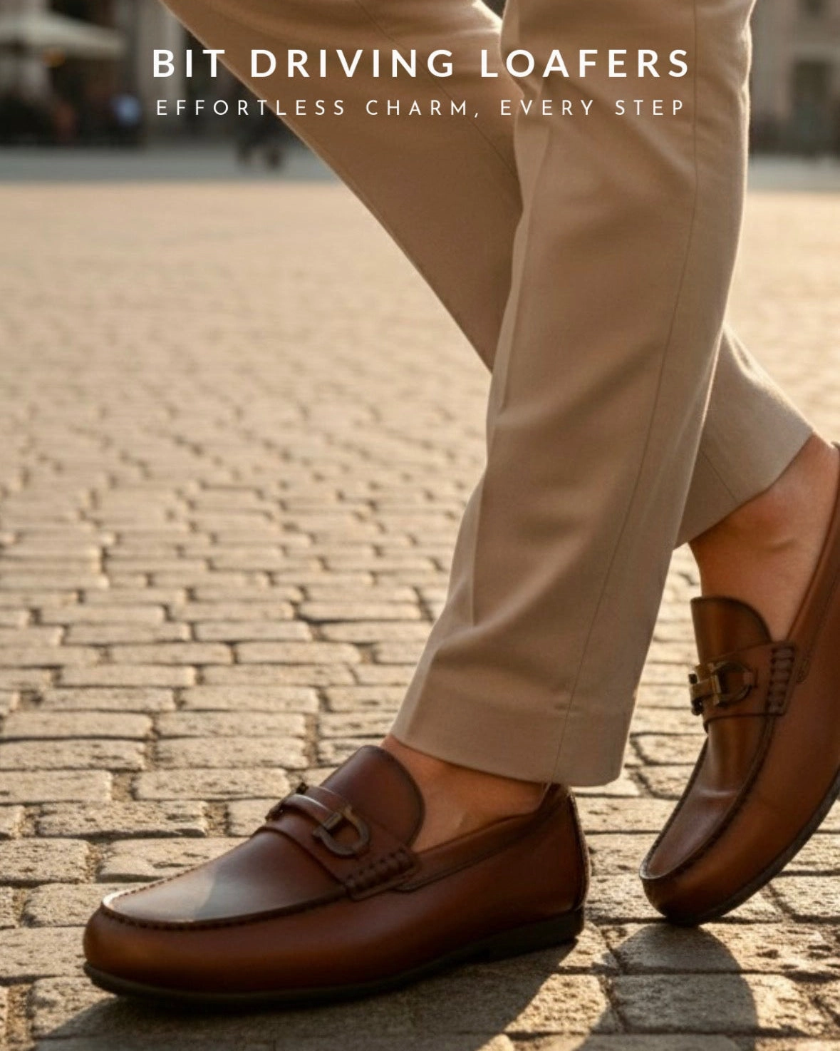 Full Brogue Oxford Shoes Bit Driving Loafer - Cognac
