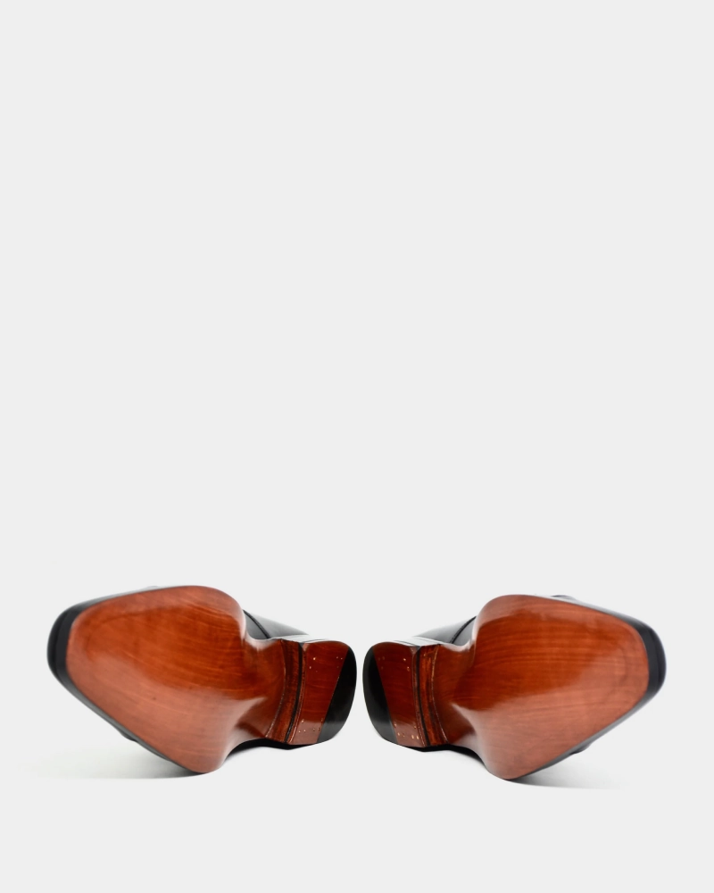 Black Double Monk Strap Dress Shoe All Suede Brogues