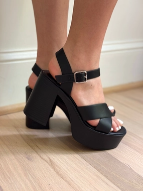 Black Platform Heels Royal Mary Jane Shoes By Old Soles