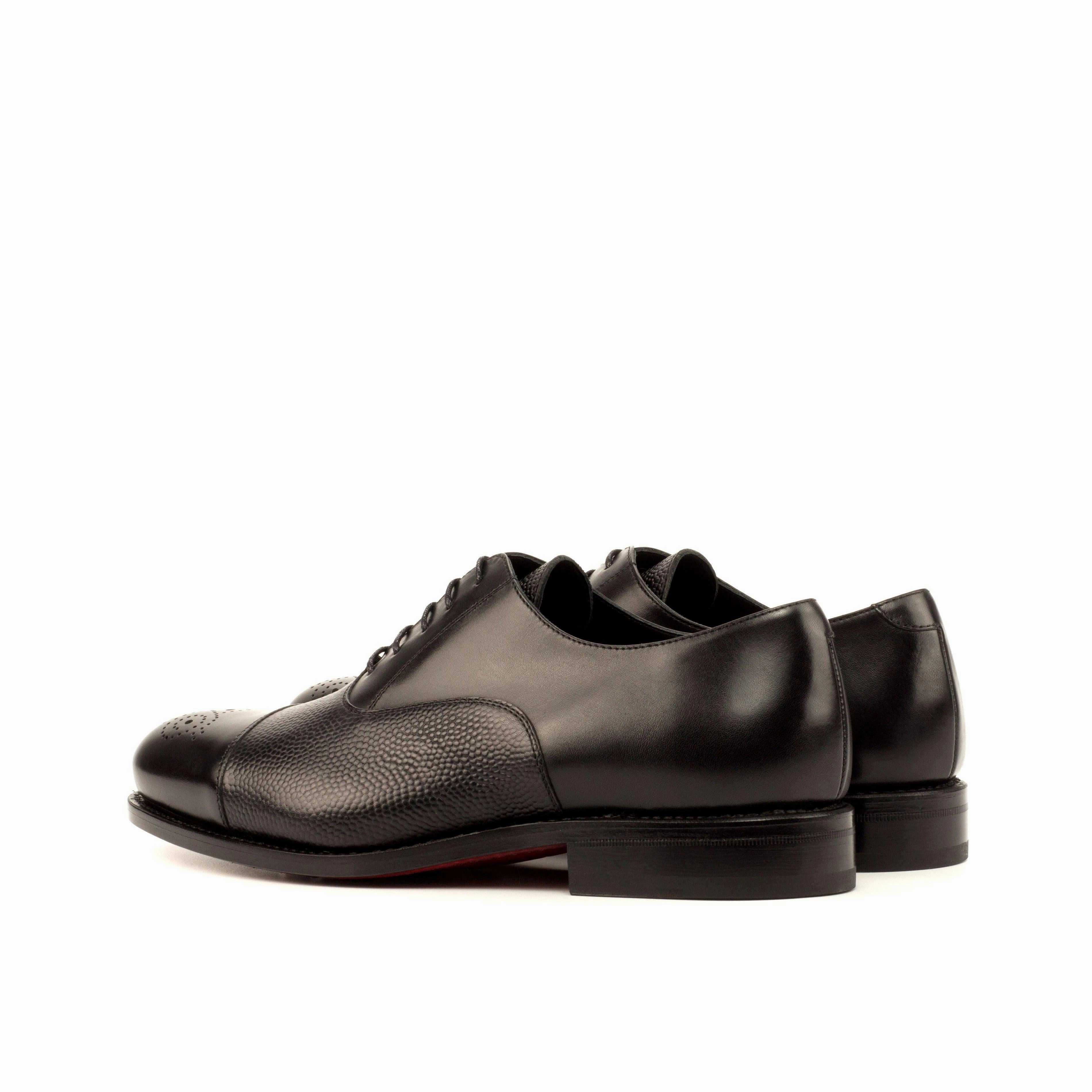 Oxford Style Tap Shoes Black Punched Toe Oxford Shoes