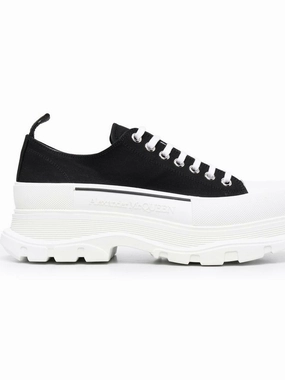 BLACK/WHITE TREAD SLICK SHOES Polo Casual Shoes