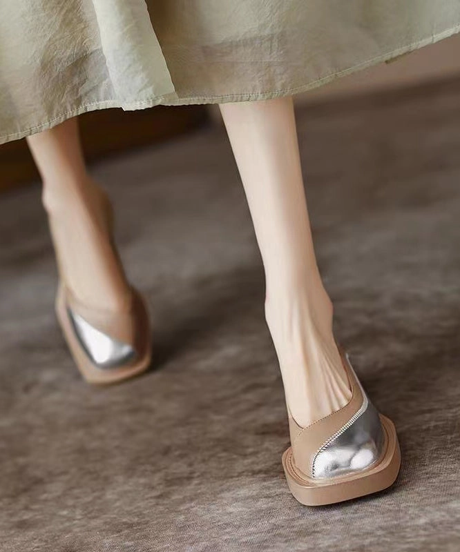 Black Women Comfy Splicing Chunky Cowhide Leather Loafer Shoes AH716 New Balance 1906r Loafers