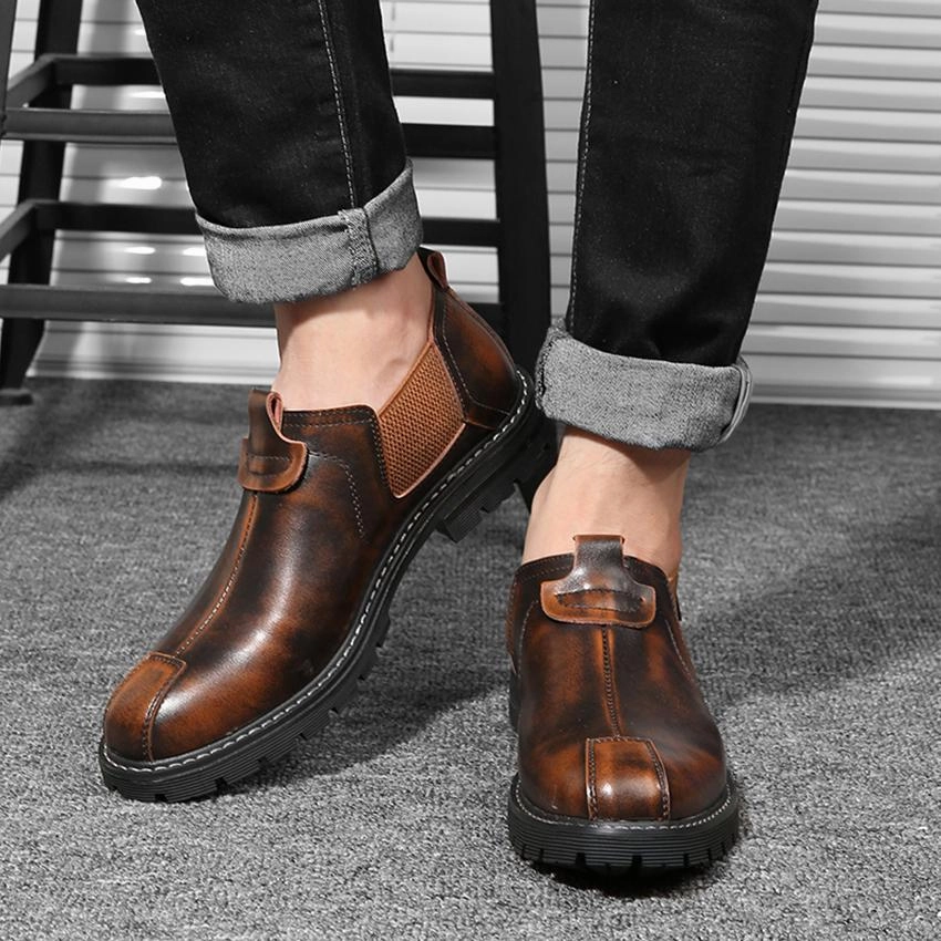 Oxford Dress Boots West Louis Retro British Style Shoes