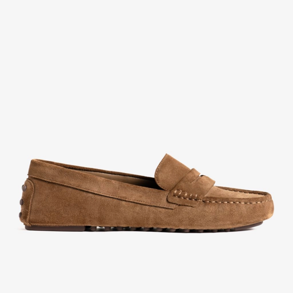 Snaffle Smooth Leather Kiltie Loafers Driving Loafer | Sequoia Suede