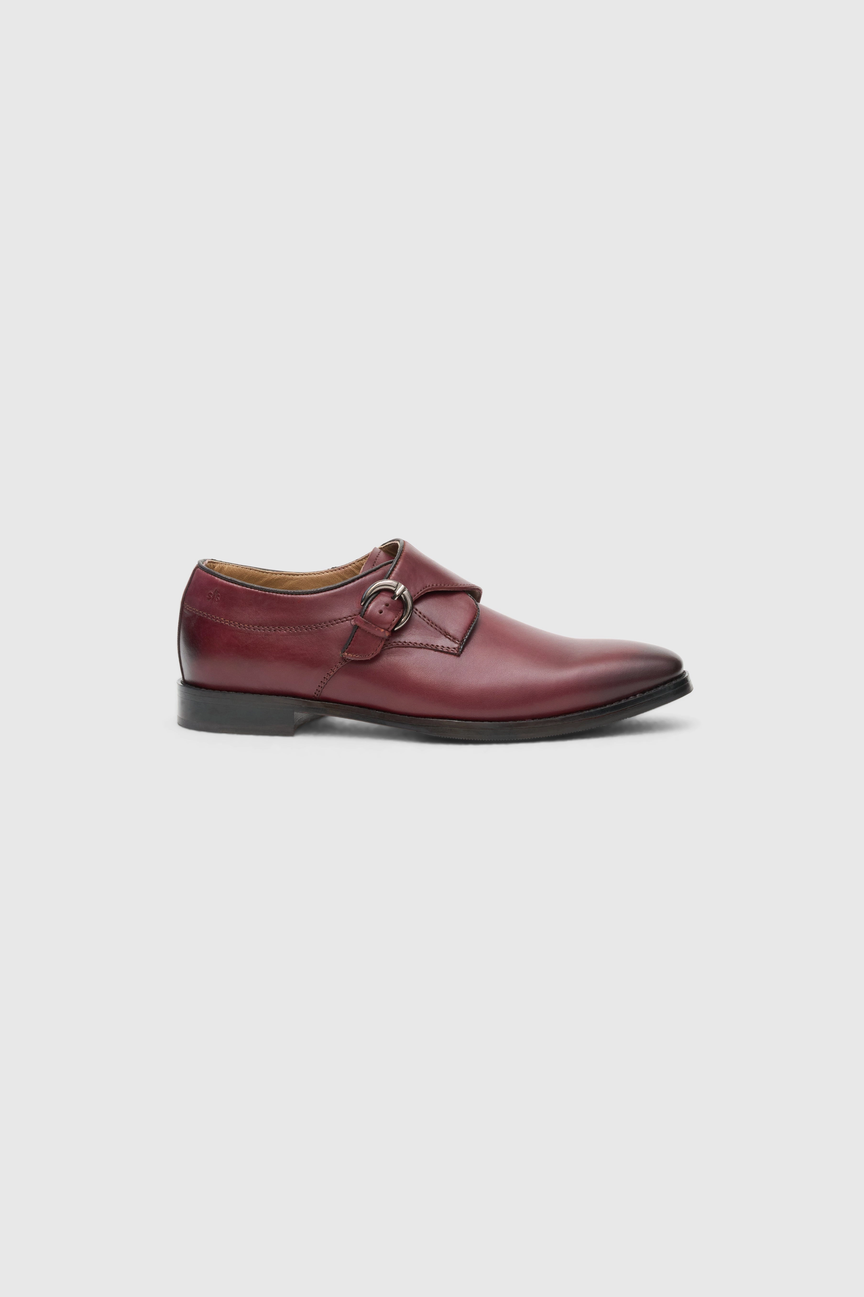 Paul Smith Brogue Boots Bordeaux Monk Strap