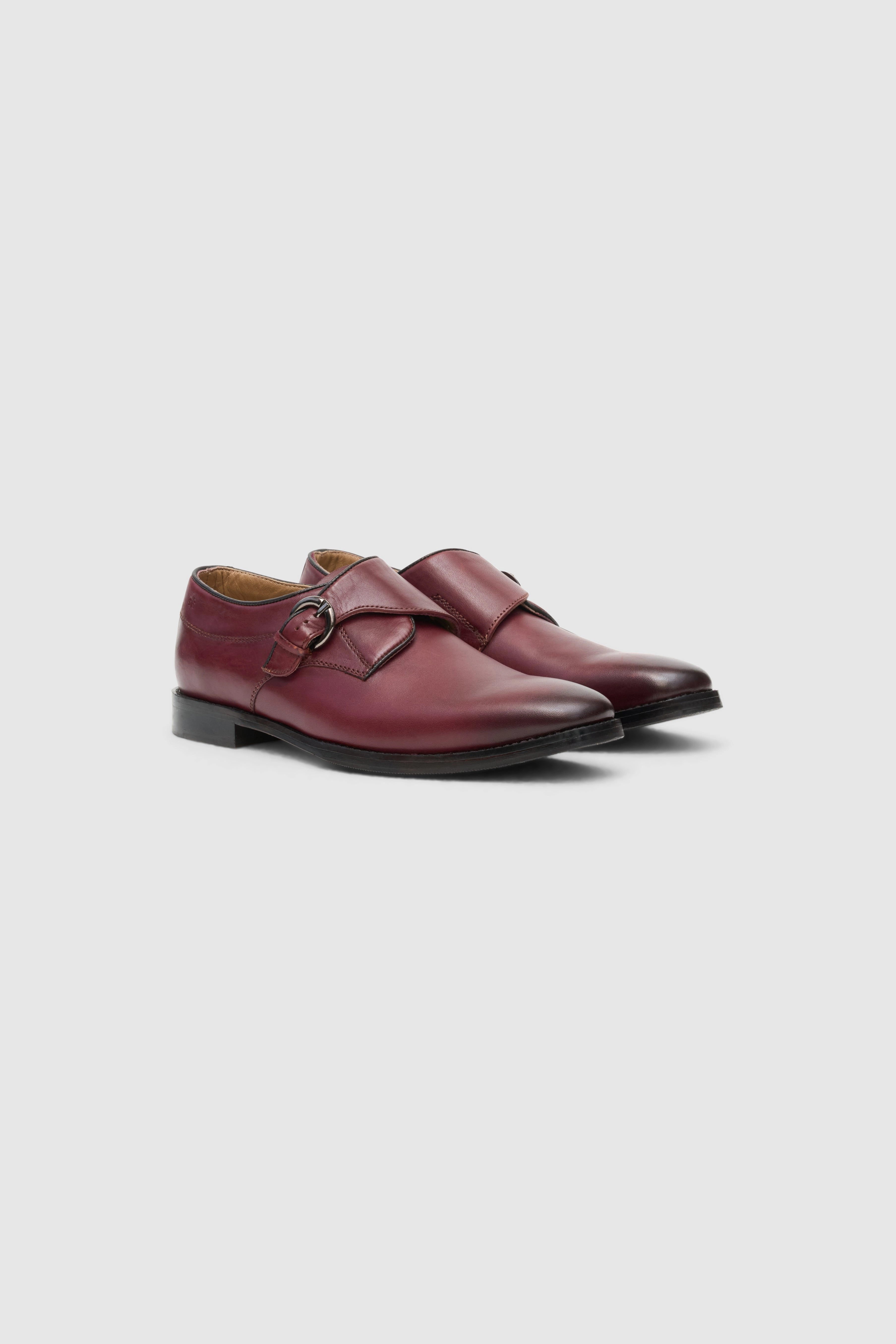 Bordeaux Monk Strap Brogue Italy
