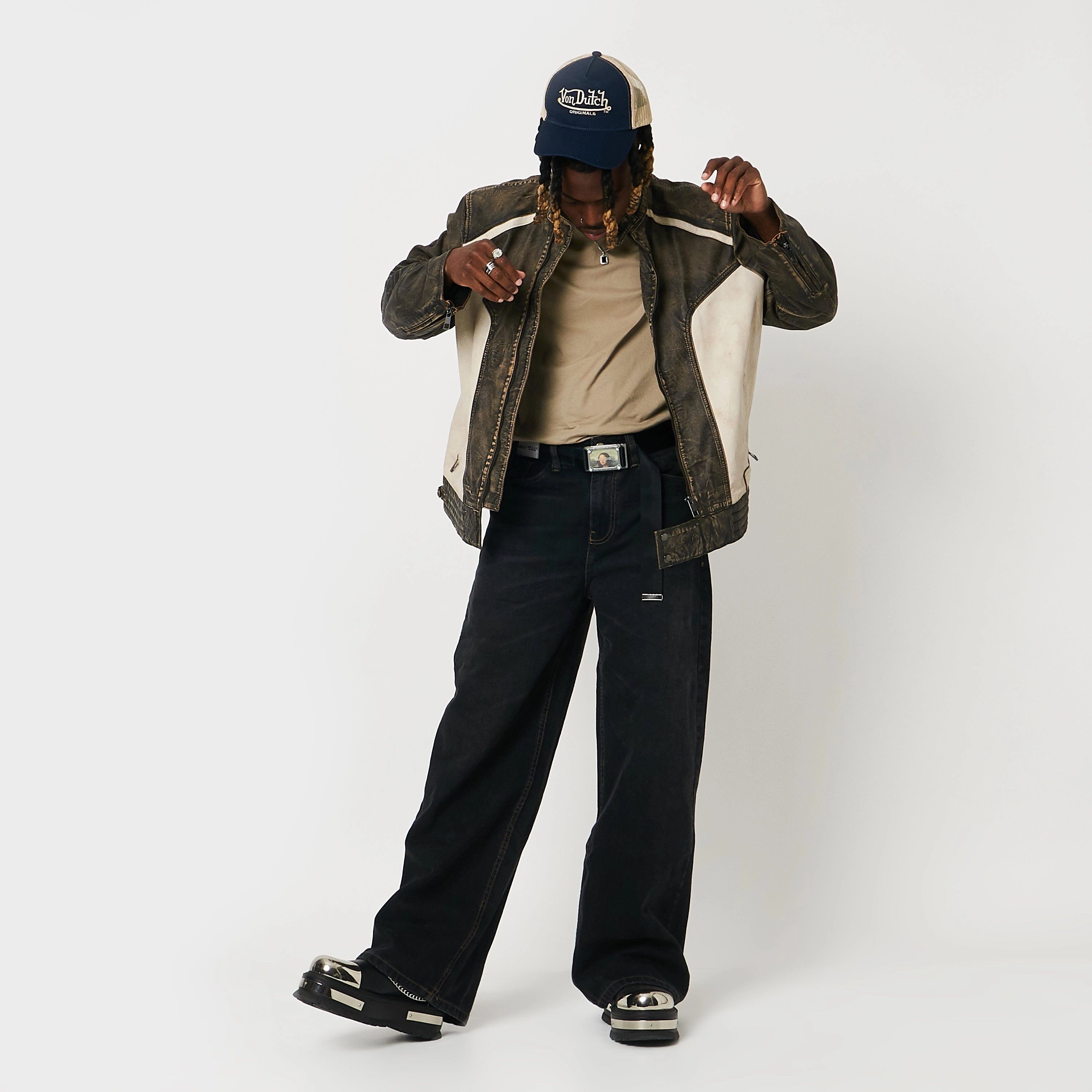 Literide Mary Jane Shoes Borin Men's Hardware Platform Boots