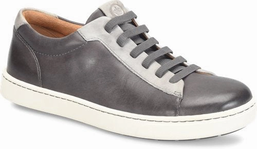 Born Men's Allegheny Slip On Sneaker - Grey/Light Grey Work Slip Ons