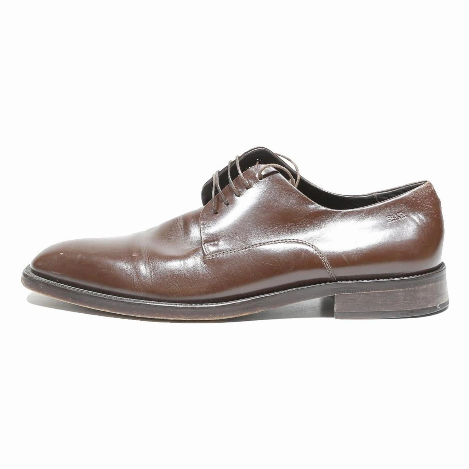 Genuine Leather Brogues BOSS Mens Leather Brogue Shoes Brown UK 9.5 Classic Formal Dress Footwear
