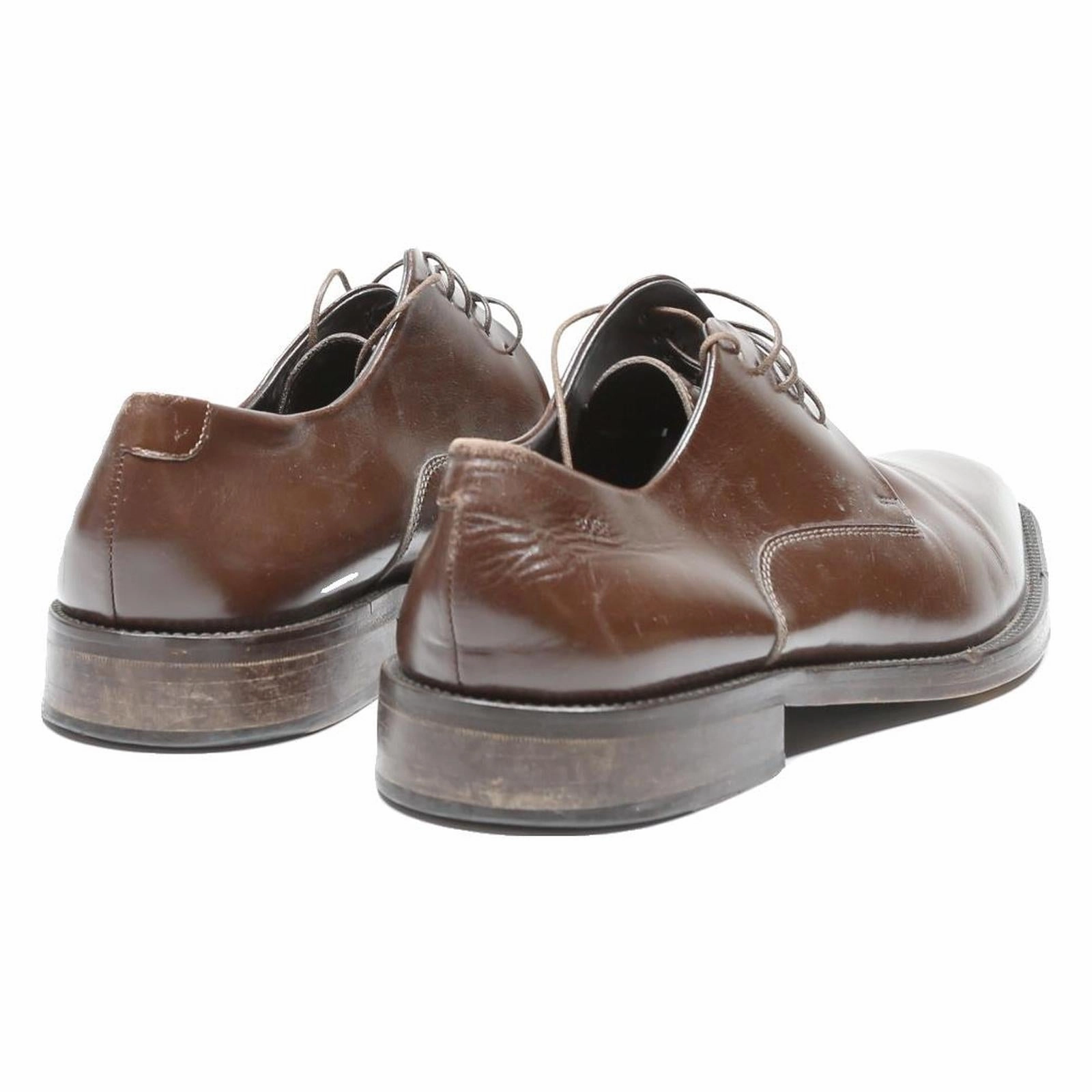 BOSS Mens Leather Brogue Shoes Brown UK 9.5 Classic Formal Dress Footwear Frank Wright Brogues
