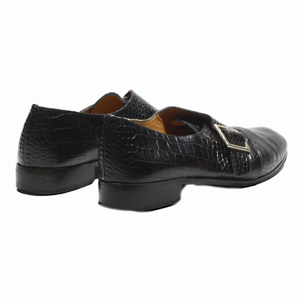 BOTTIER Monk Shoes Black Leather Womens UK 5 Hogan Route Brogues