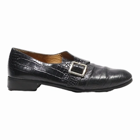 Patent Brogues BOTTIER Monk Shoes Black Leather Womens UK 5