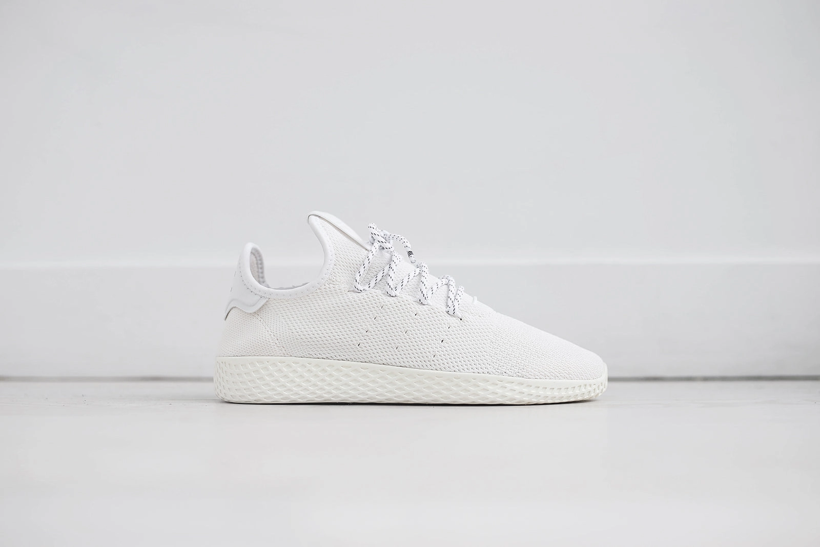 adidas Originals x Pharrell Williams Hu Holi Tennis BC - Triple White Tennis Shoes To Work