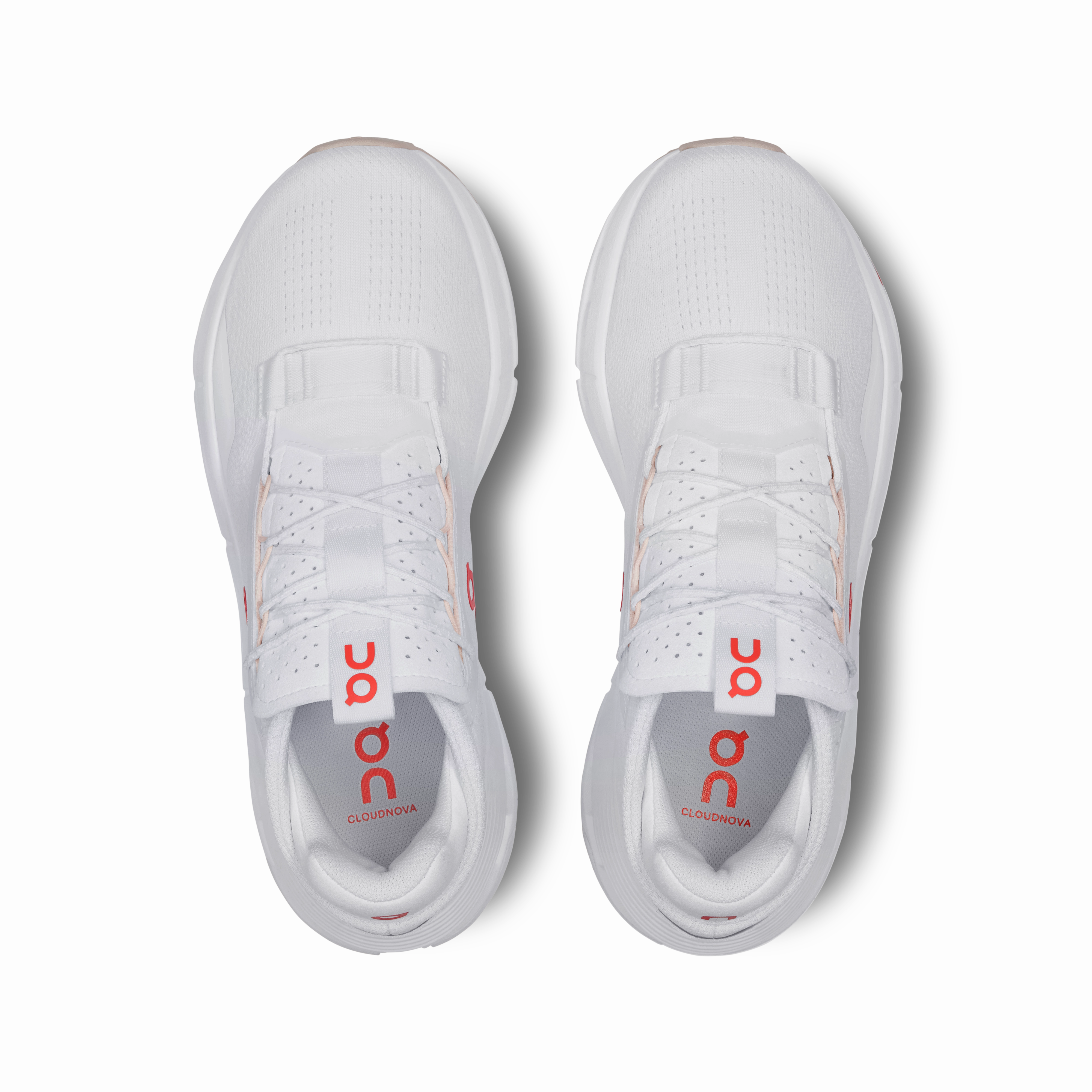 Run 60s 3.0 Shoes On Cloudnova 2 White Flame (Women'S)