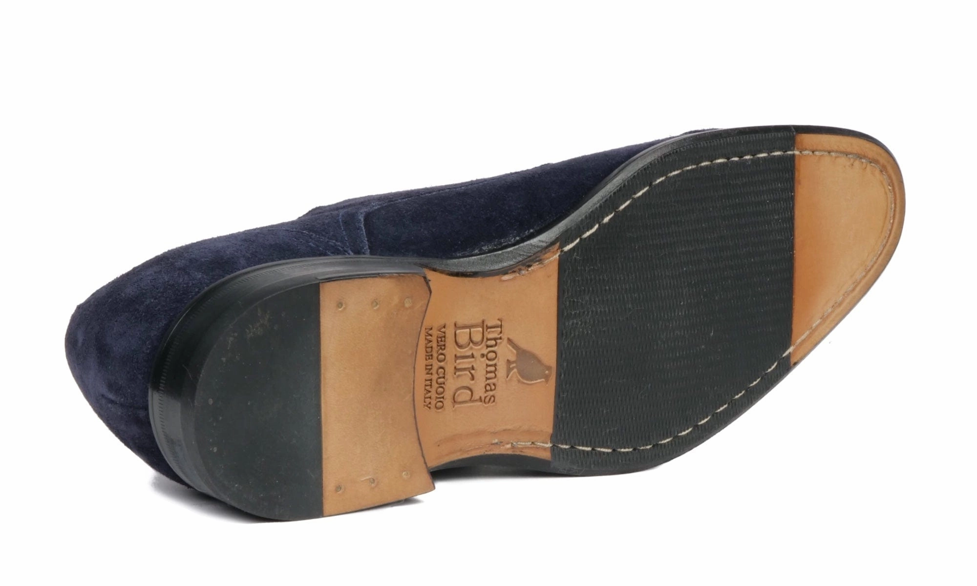 Brogue Bex Bourne Monk Strap Navy Blue Suede